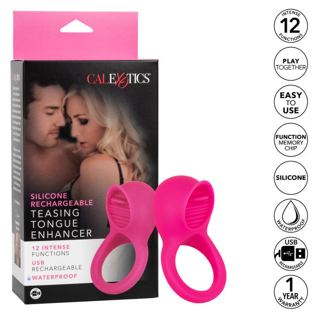 Silicone Rechargeable Teasing Tongue Enhancer