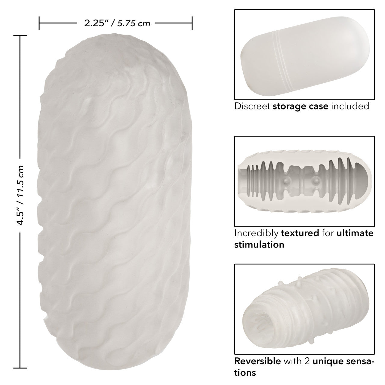 Boundless® Reversible Ribbed Stroker