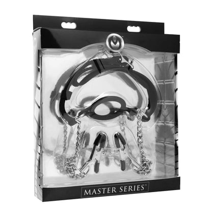 Mutiny Silicone O-Ring Gag with Nipple Clamps
