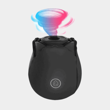 Rose Sucking Vibrator - Black