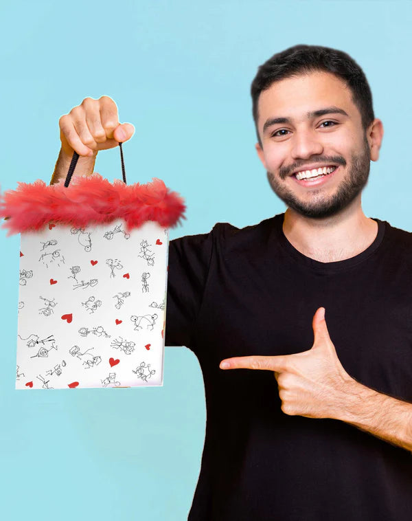 Naughty Stick Figure Gift Bag