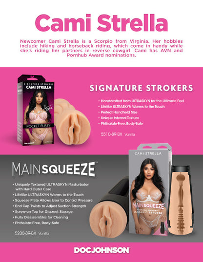 Signature Strokers - Cami Strella - ULTRASKYN Pocket Pussy